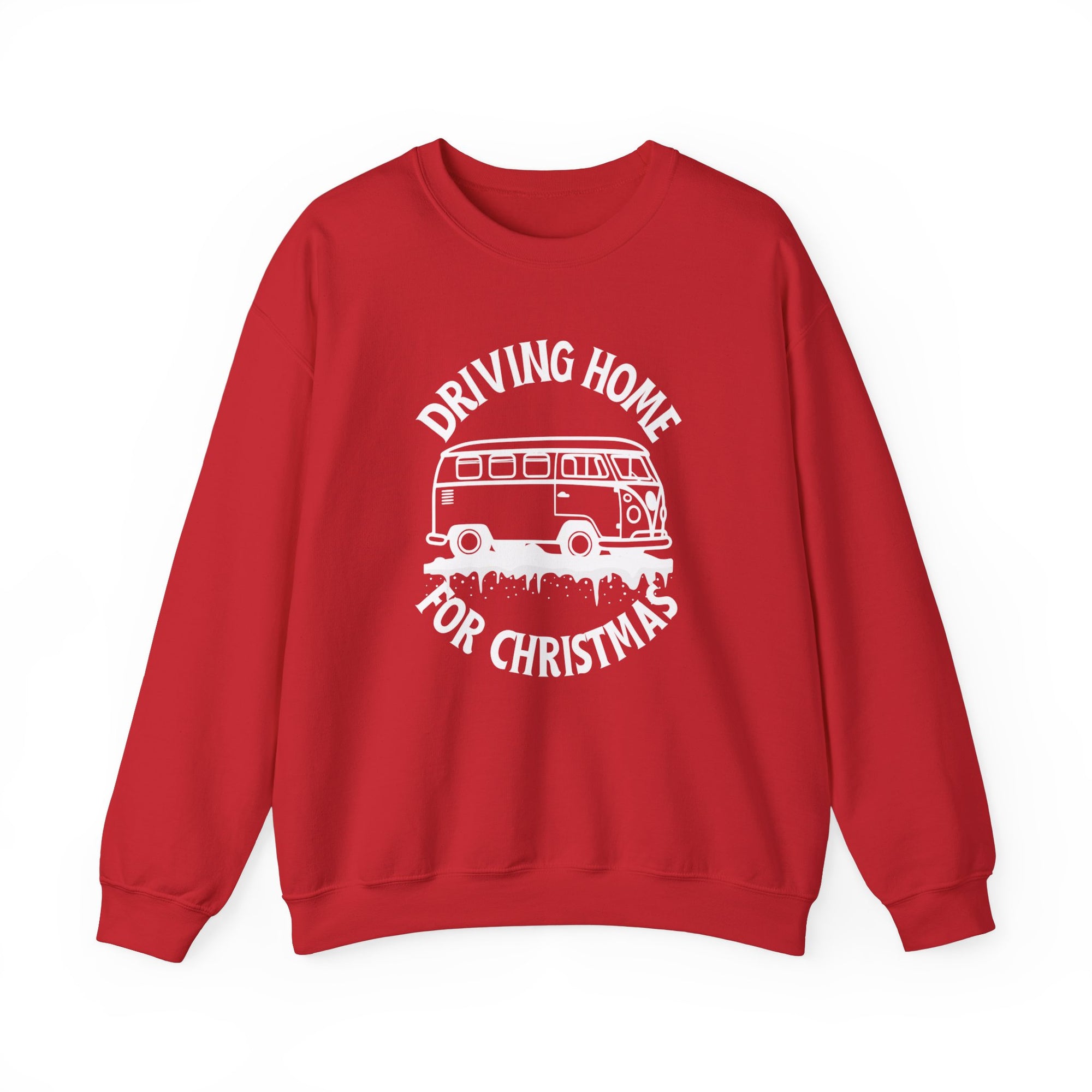 Driving Home For Christmas Unisex Campervan Crewneck Sweatshirt