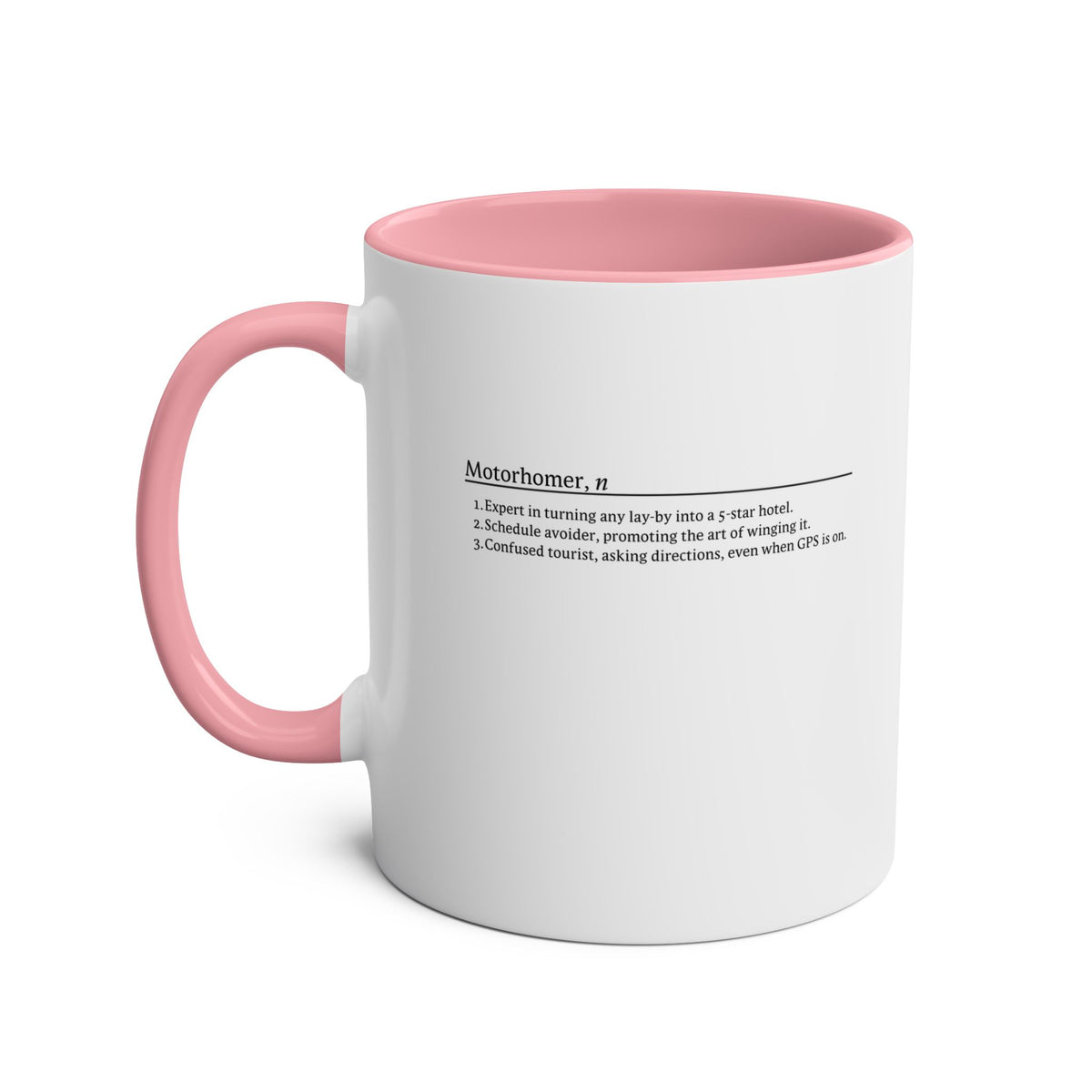 Motorhomer Noun Funny Definition Two-Tone Coffee Mugs, 11oz