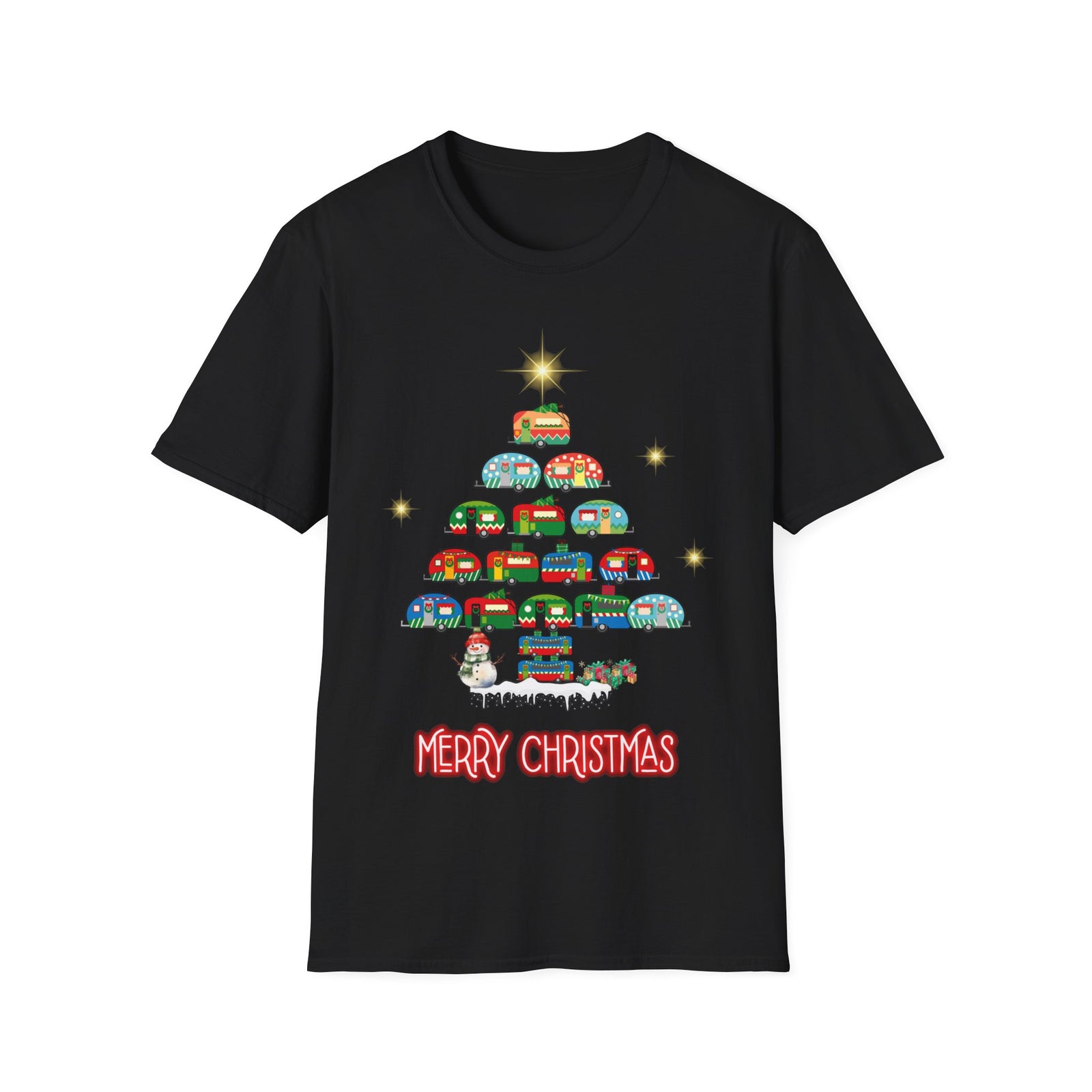 Caravan Christmas Tree  T-Shirt