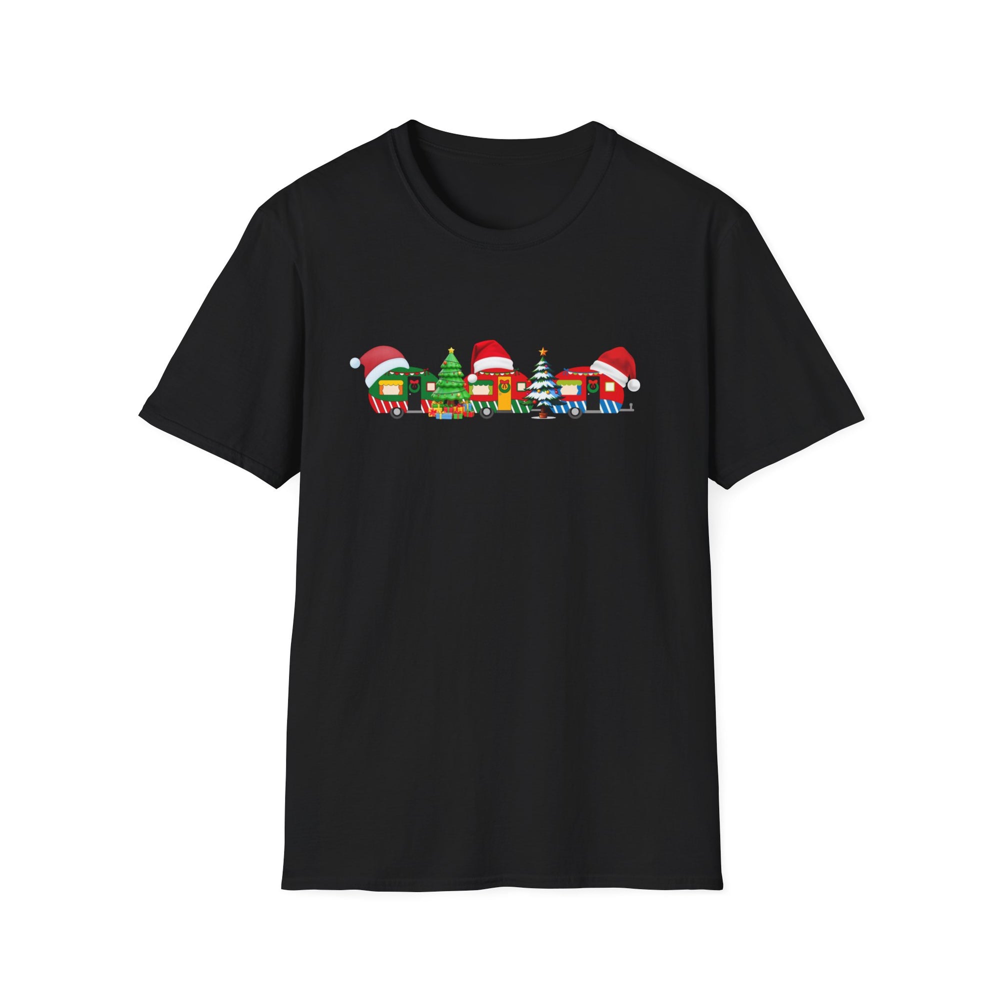 Caravan and Trees Caravan Christmas T-Shirt