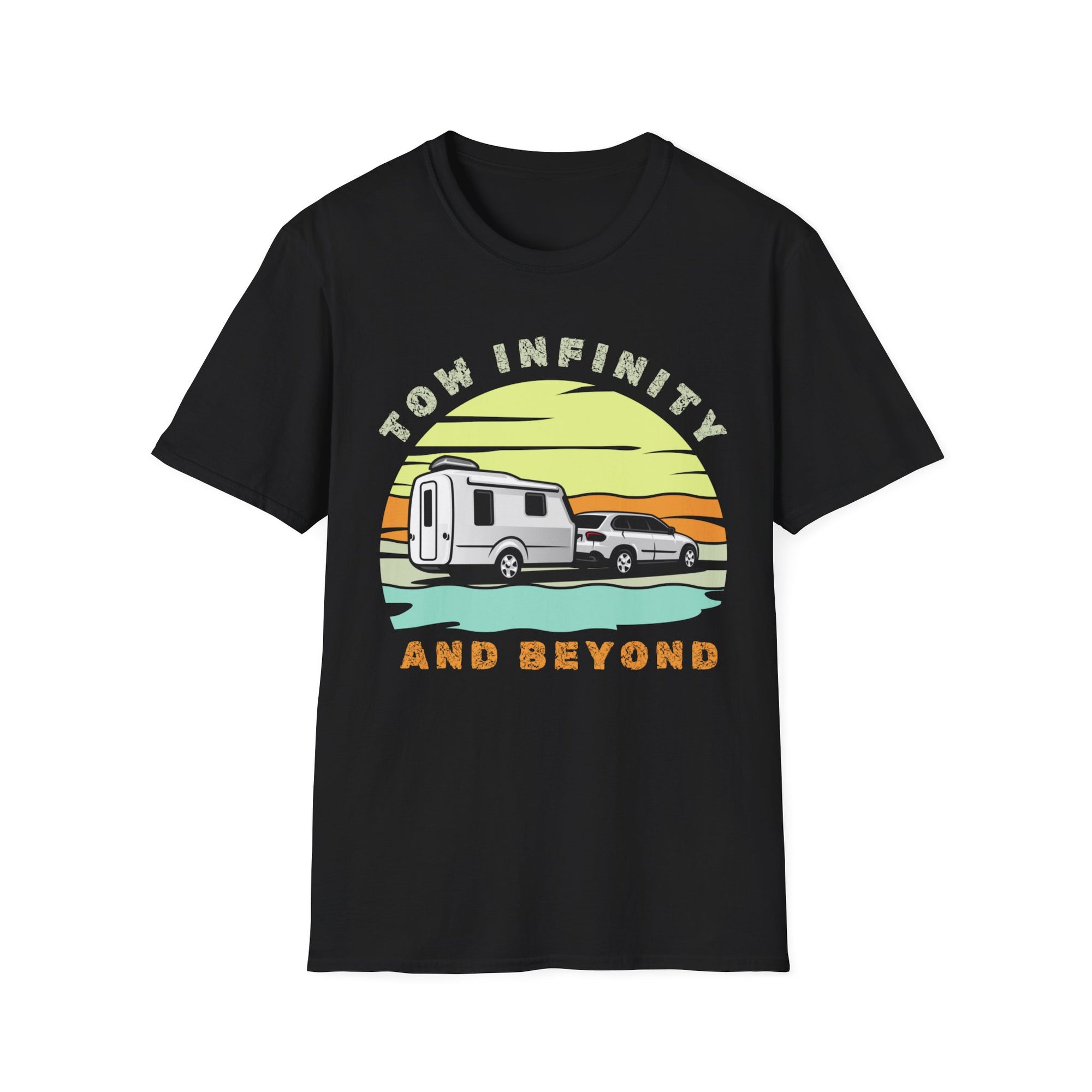 Tow Infinity And Beyond Funny Caravan T-shirt