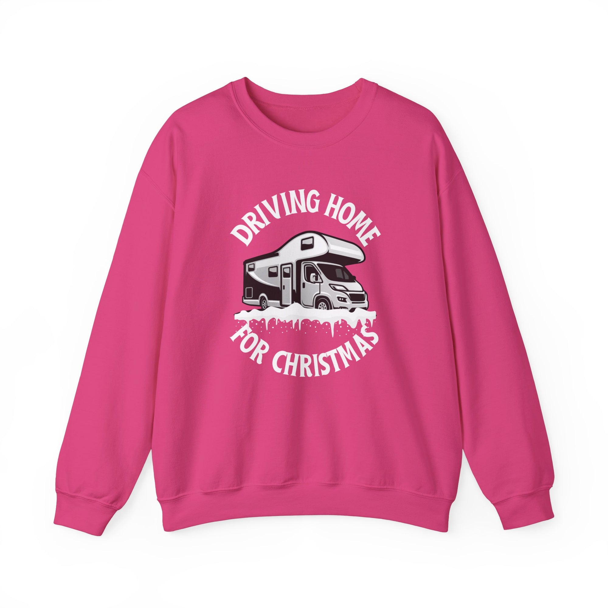 Driving Home For Christmas Unisex Crewneck Motorhome Sweatshirt