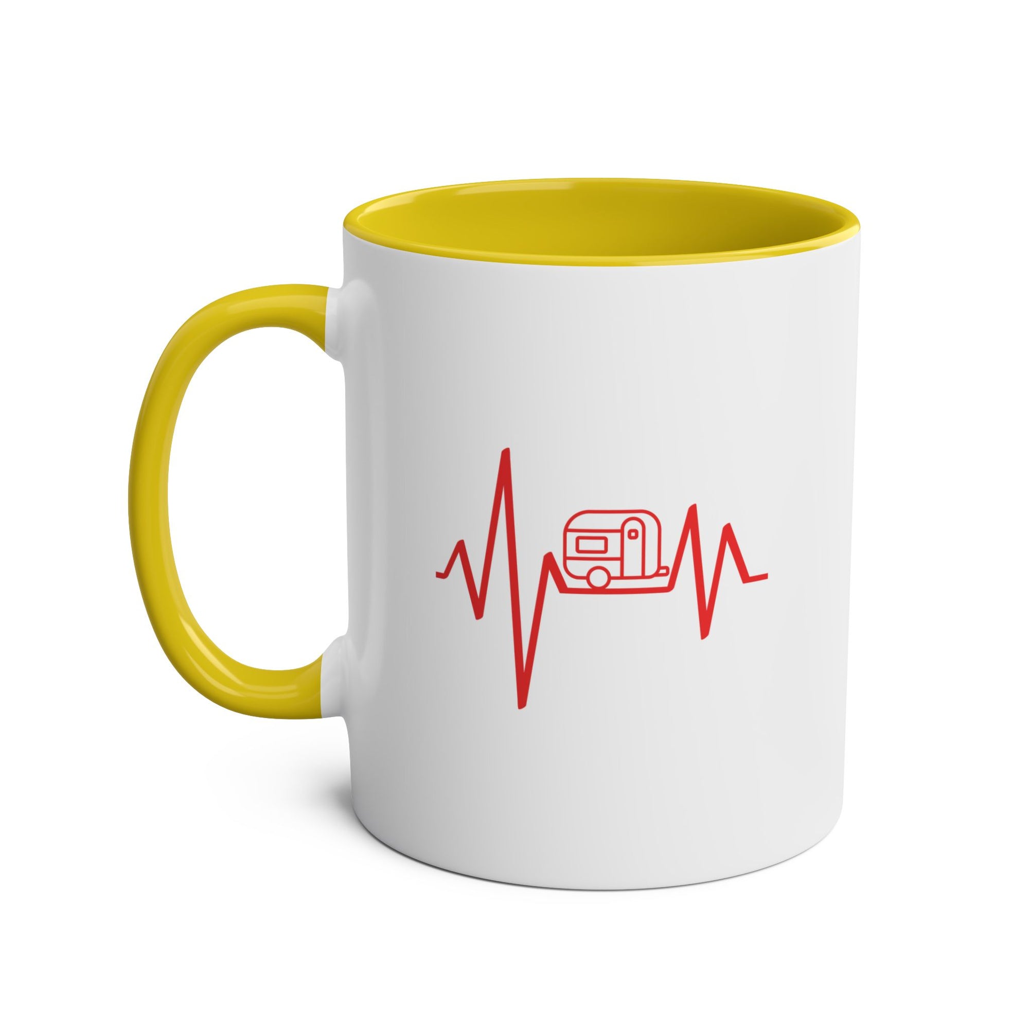 Caravan Heartbeat Two-Tone Coffee Mugs, 11oz