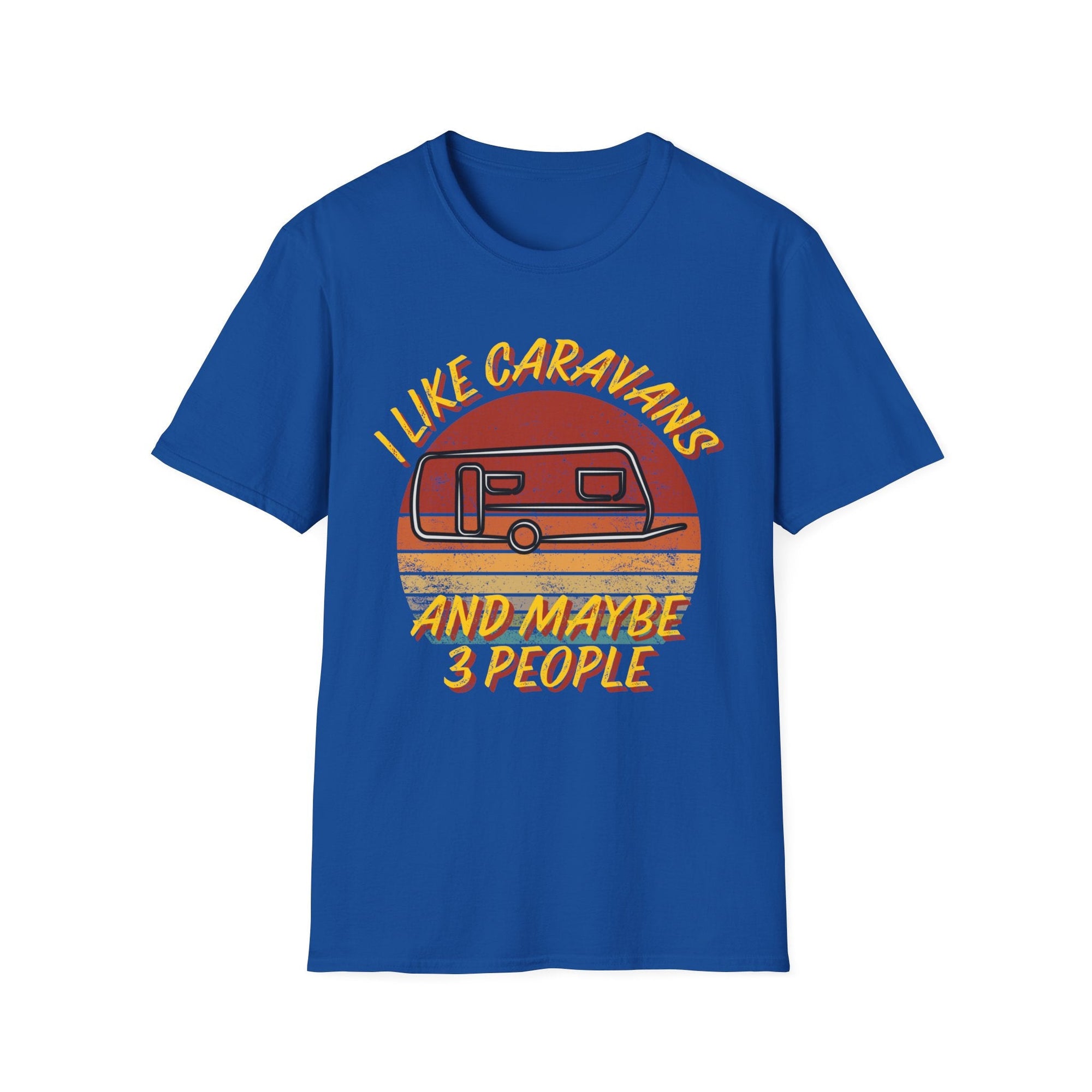 I Like Caravans and Maybe 3 People Funny T-Shirt - RVTees