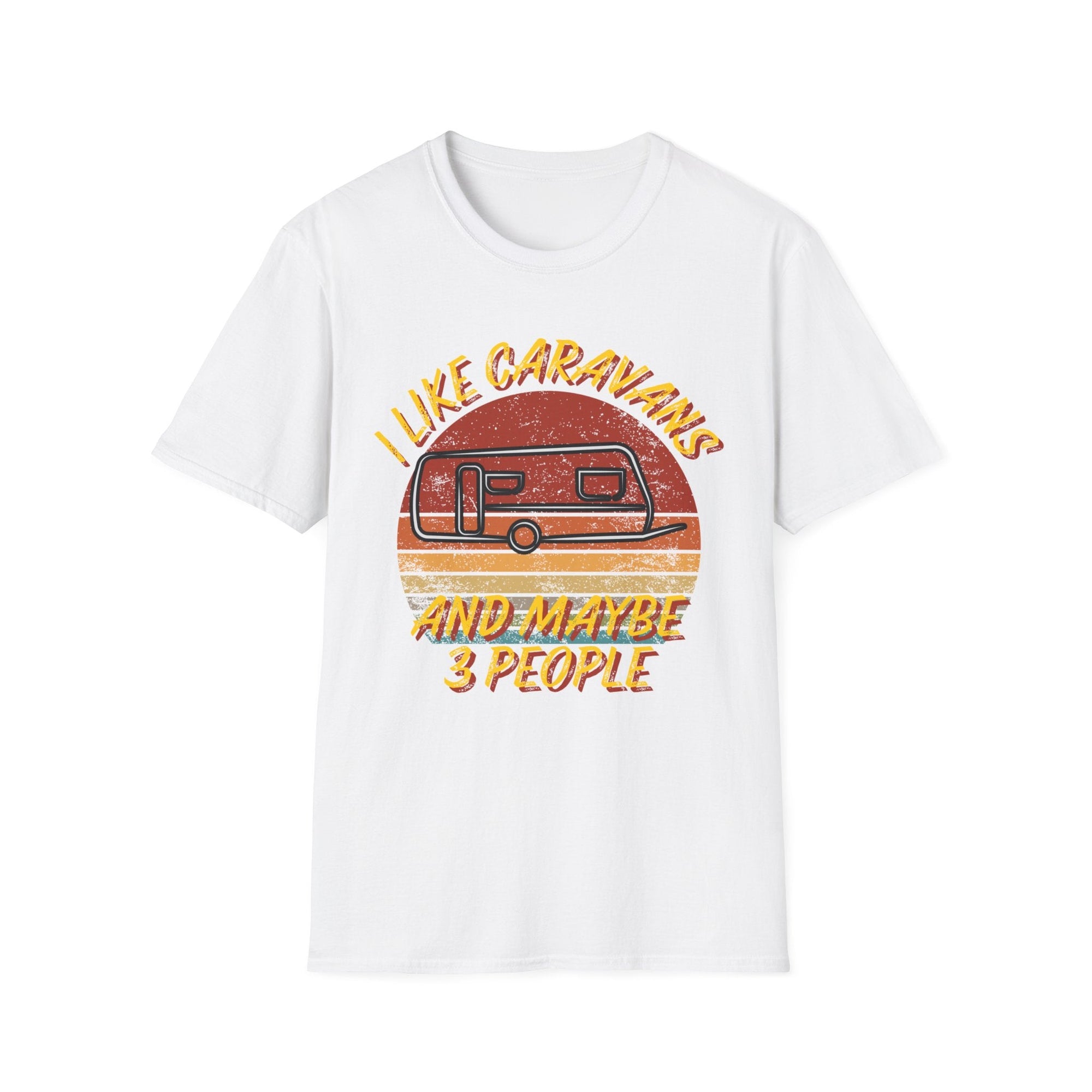 I Like Caravans and Maybe 3 People Funny T-Shirt - RVTees