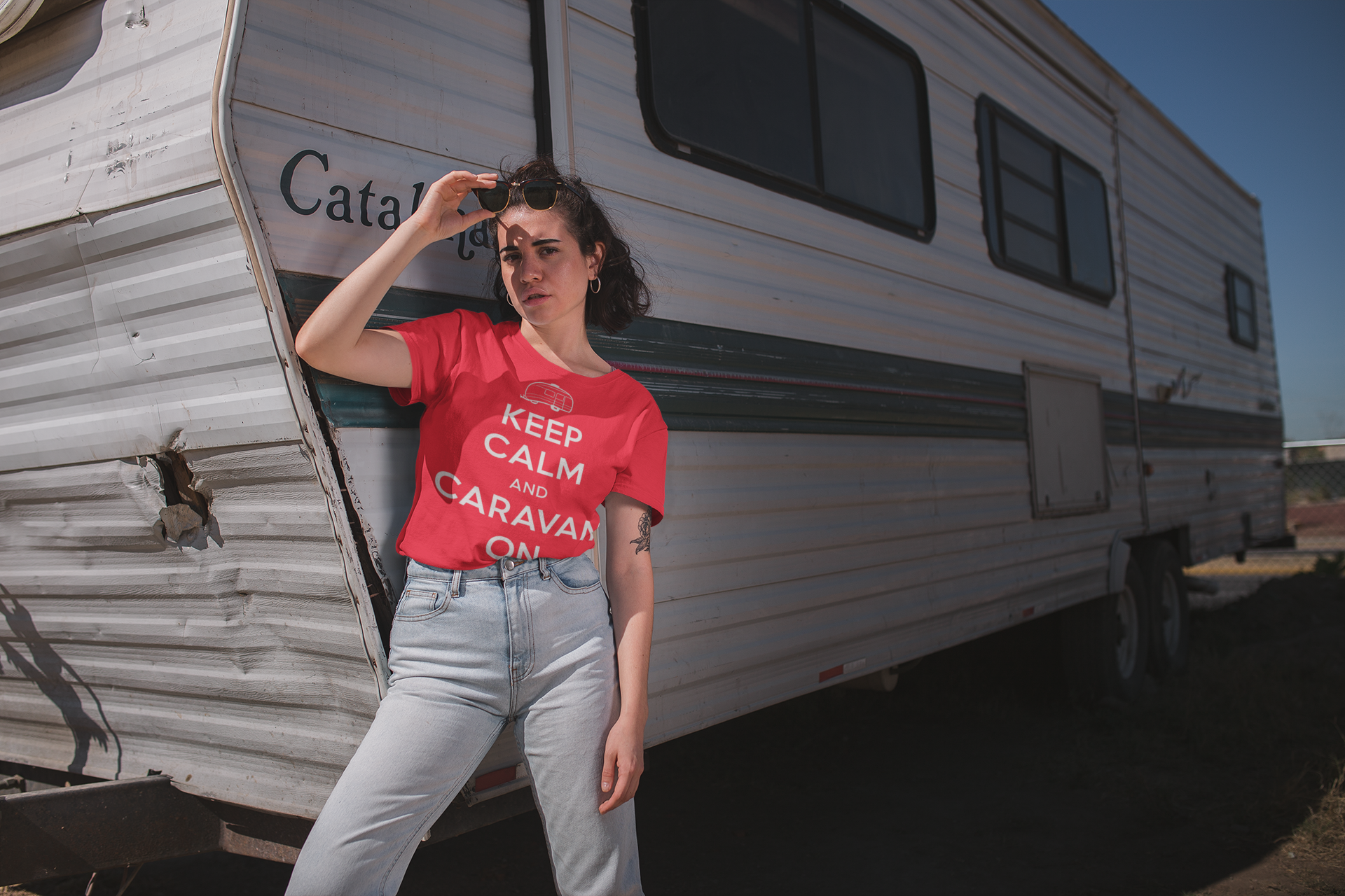 Keep Calm And Caravan On T-Shirt - RVTees